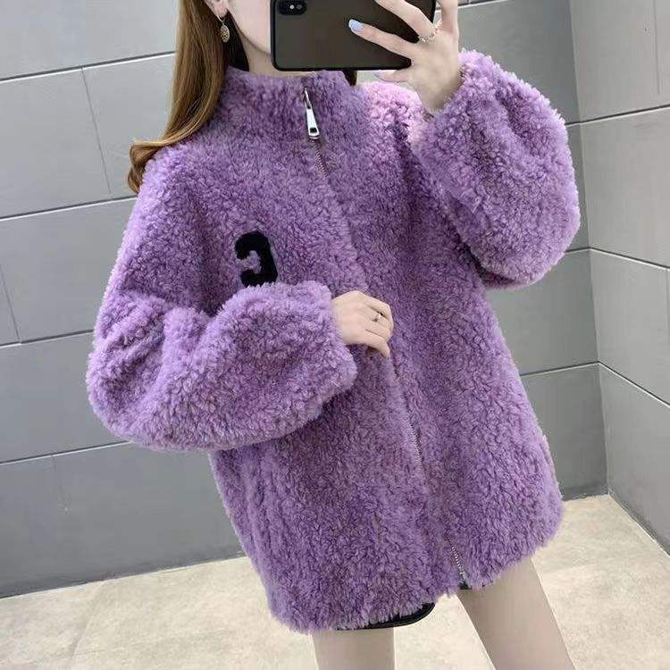 Woven fleece fleece jacket for women's autumn and winter warmth, lamb velvet coral velvet jacket, warm lining,Shuliqi Apparel - Men's Clothing Wholesale Manufacturer,Woven fleece fleece jacket for women's autumn and winter warmth, lamb velvet coral velvet jacket, warm lining