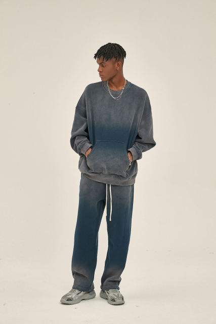 winter new solid color blank plus fleece thickened 360g spray dyed to make old hoodie men 0-neck High quality,Shuliqi Apparel - Men's Clothing Wholesale Manufacturer,winter new solid color blank plus fleece thickened 360g spray dyed to make old hoodie men 0-neck High quality