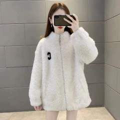 Woven fleece fleece jacket for women's autumn and winter warmth, lamb velvet coral velvet jacket, warm lining,Shuliqi Apparel - Men's Clothing Wholesale Manufacturer,Woven fleece fleece jacket for women's autumn and winter warmth, lamb velvet coral velvet jacket, warm lining