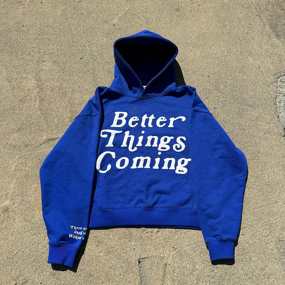 Men Hoodie Customize High quality Cotton Puff Print Thick Heavyweight Cropped Streetwear Hoodie Unisex,Shuliqi Apparel - Men's Clothing Wholesale Manufacturer,Men Hoodie Customize High quality Cotton Puff Print Thick Heavyweight Cropped Streetwear Hoodie Unisex