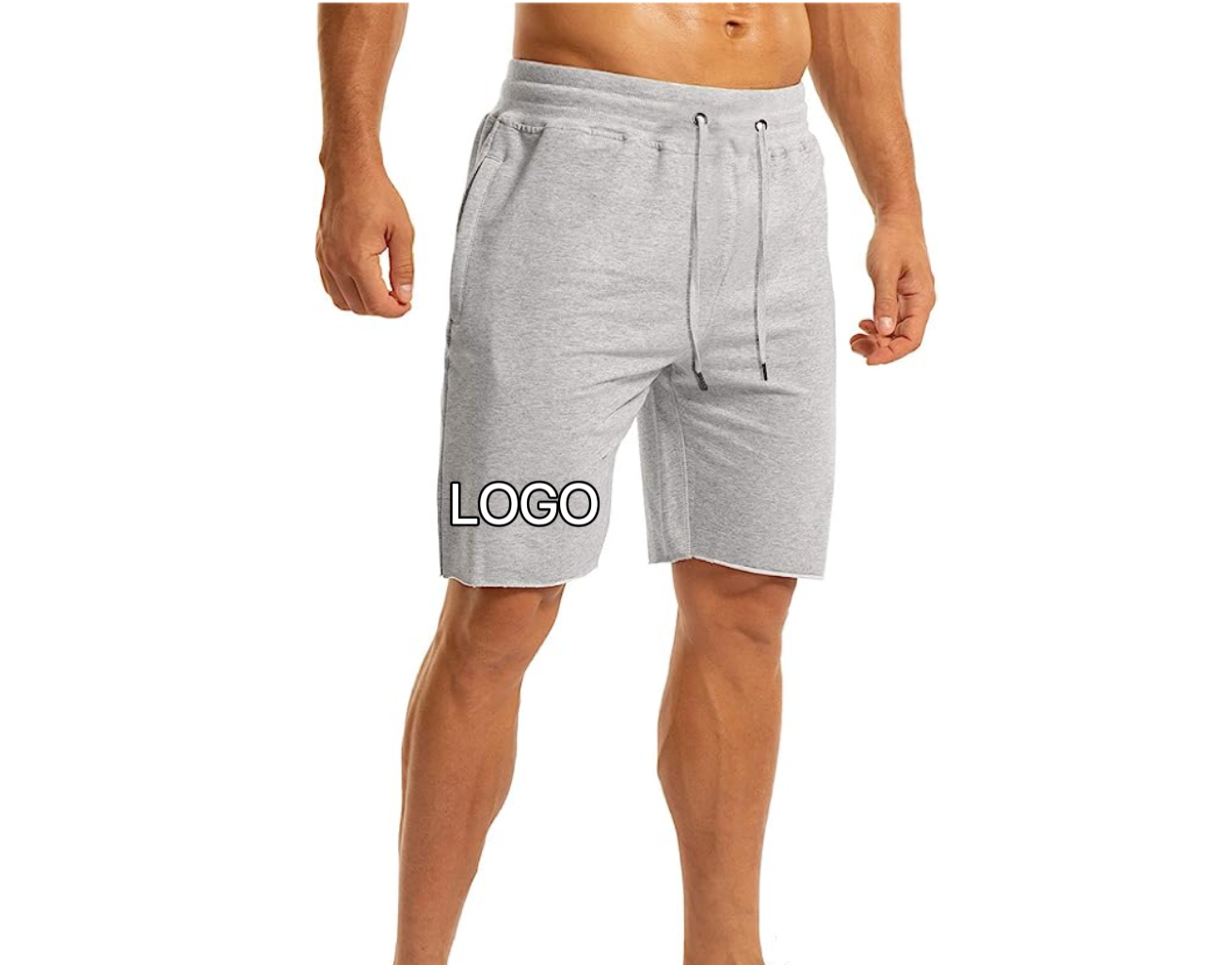 Custom Logo 7 inches Running Training Jogging Shorts Raw Edge Fleece Shorts Men,Shuliqi Apparel - Men's Clothing Wholesale Manufacturer,Custom Logo 7 inches Running Training Jogging Shorts Raw Edge Fleece Shorts Men