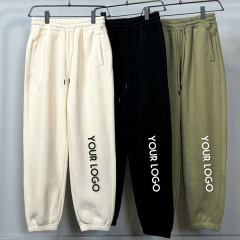 Fashion 350G Plush Thick Warm Joggers Custom Letter Printed Mens Fleece Jogging Cargo Sweatpants,Shuliqi Apparel - Men's Clothing Wholesale Manufacturer,Fashion 350G Plush Thick Warm Joggers Custom Letter Printed Mens Fleece Jogging Cargo Sweatpants