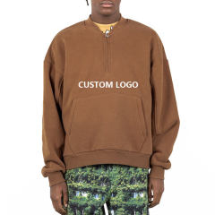 Streetwear Custom Vintage Blank Quarter Zip Pullover Hoodie 100% Cotton Fleece Crewneck Sweatshirt for Men,Shuliqi Apparel - Men's Clothing Wholesale Manufacturer,Streetwear Custom Vintage Blank Quarter Zip Pullover Hoodie 100% Cotton Fleece Crewneck Sweatshirt for Men