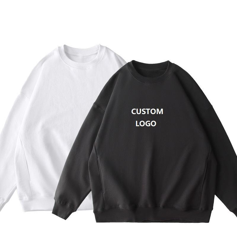 Street Wear Plus Size Sweatshirts Custom Embroidered Logo Heavyweight Oversized French Terry Crewneck Sweatshirt,Shuliqi Apparel - Men's Clothing Wholesale Manufacturer,Street Wear Plus Size Sweatshirts Custom Embroidered Logo Heavyweight Oversized French Terry Crewneck Sweatshirt