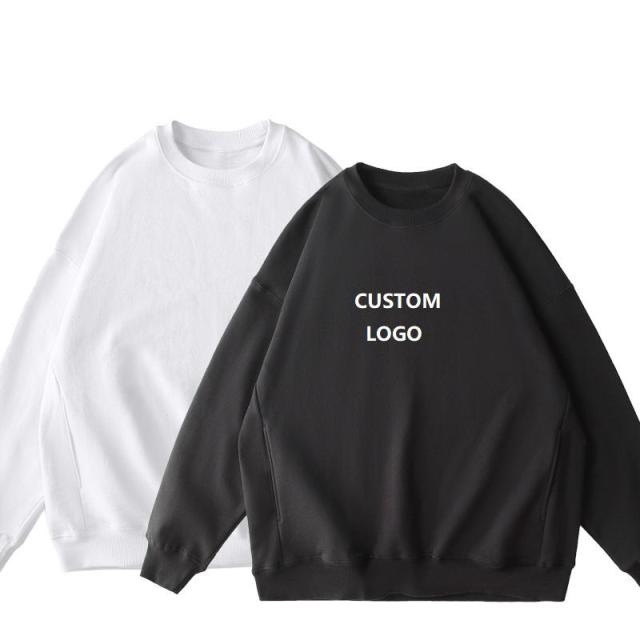 Street Wear Plus Size Sweatshirts Custom Embroidered Logo Heavyweight Oversized French Terry Crewneck Sweatshirt,Shuliqi Apparel - Men's Clothing Wholesale Manufacturer,Street Wear Plus Size Sweatshirts Custom Embroidered Logo Heavyweight Oversized French Terry Crewneck Sweatshirt
