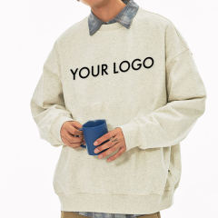 Wholesale Promotional Heavy Weight Blank Custom Puff Print Pullover Cotton Fleece Crewneck Men Sweatshirt,Shuliqi Apparel - Men's Clothing Wholesale Manufacturer,Wholesale Promotional Heavy Weight Blank Custom Puff Print Pullover Cotton Fleece Crewneck Men Sweatshirt