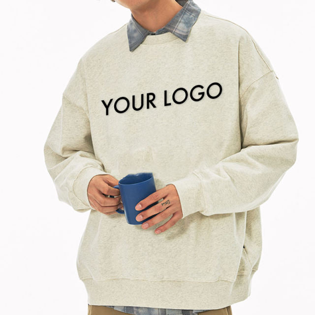 Wholesale Promotional Heavy Weight Blank Custom Puff Print Pullover Cotton Fleece Crewneck Men Sweatshirt,Shuliqi Apparel - Men's Clothing Wholesale Manufacturer,Wholesale Promotional Heavy Weight Blank Custom Puff Print Pullover Cotton Fleece Crewneck Men Sweatshirt