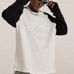Wholesale Organic Cotton Long Sleeve Oversized T-Shirt Custom Logo Color Matching Raglan Sleeve Blank T-Shirts,Shuliqi Apparel - Men's Clothing Wholesale Manufacturer,Wholesale Organic Cotton Long Sleeve Oversized T-Shirt Custom Logo Color Matching Raglan Sleeve Blank T-Shirts