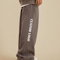 Vintage Jogger Trousers Straight Leg Sweat Pants Heavyweight Cotton Acid Washed Loose Flared Sweatpants,Shuliqi Apparel - Men's Clothing Wholesale Manufacturer,Vintage Jogger Trousers Straight Leg Sweat Pants Heavyweight Cotton Acid Washed Loose Flared Sweatpants