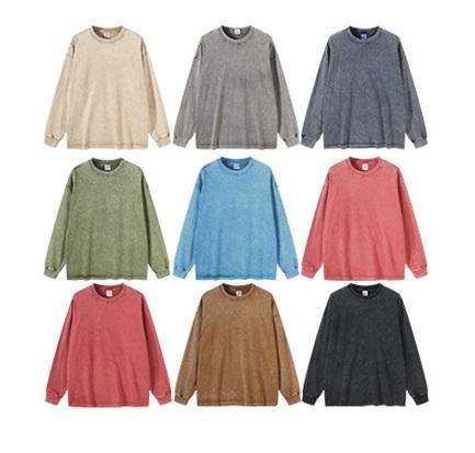Fashion Custom Logo Printed Vintage Acid Wash T-Shirt 100% Cotton Hip Hop Long Sleeve Blank T-Shirt,Shuliqi Apparel - Men's Clothing Wholesale Manufacturer,Fashion Custom Logo Printed Vintage Acid Wash T-Shirt 100% Cotton Hip Hop Long Sleeve Blank T-Shirt