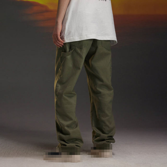 Spring Autumn Retro Hip Hop Solid Color Multi-Pocket Straight Leg Pants Retro Casual Loose Men's Trousers,Shuliqi Apparel - Men's Clothing Wholesale Manufacturer,Spring Autumn Retro Hip Hop Solid Color Multi-Pocket Straight Leg Pants Retro Casual Loose Men's Trousers