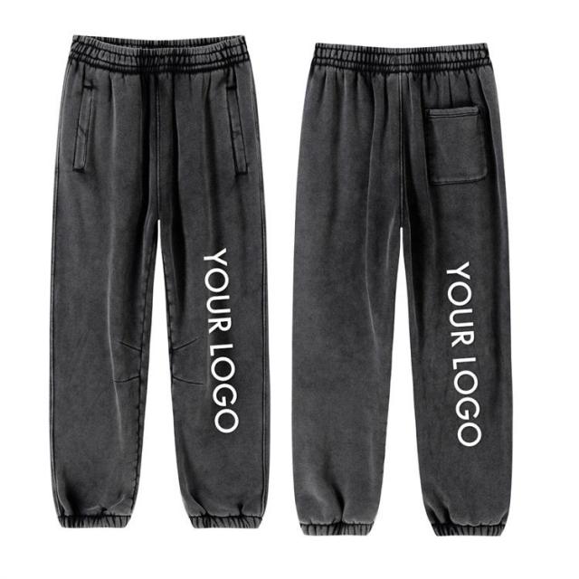 Elastic Waist Drawstring Thick Unisex Sweatpants Custom Vintage Acid Wash Jogger Trousers For Men,Shuliqi Apparel - Men's Clothing Wholesale Manufacturer,Elastic Waist Drawstring Thick Unisex Sweatpants Custom Vintage Acid Wash Jogger Trousers For Men