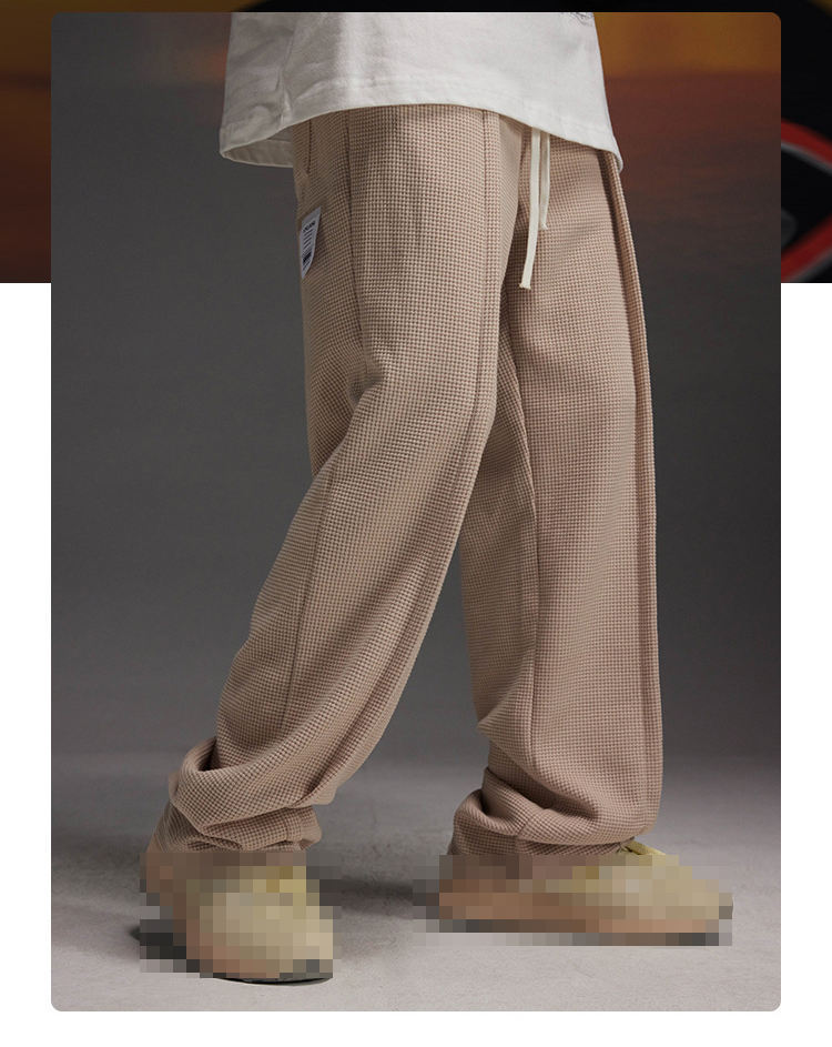 Fashion Plus Size Drawstring Wide Leg Trousers Retro Casual Custom Logo Straight Leg Jogger Pants Men,Shuliqi Apparel - Men's Clothing Wholesale Manufacturer,Fashion Plus Size Drawstring Wide Leg Trousers Retro Casual Custom Logo Straight Leg Jogger Pants Men