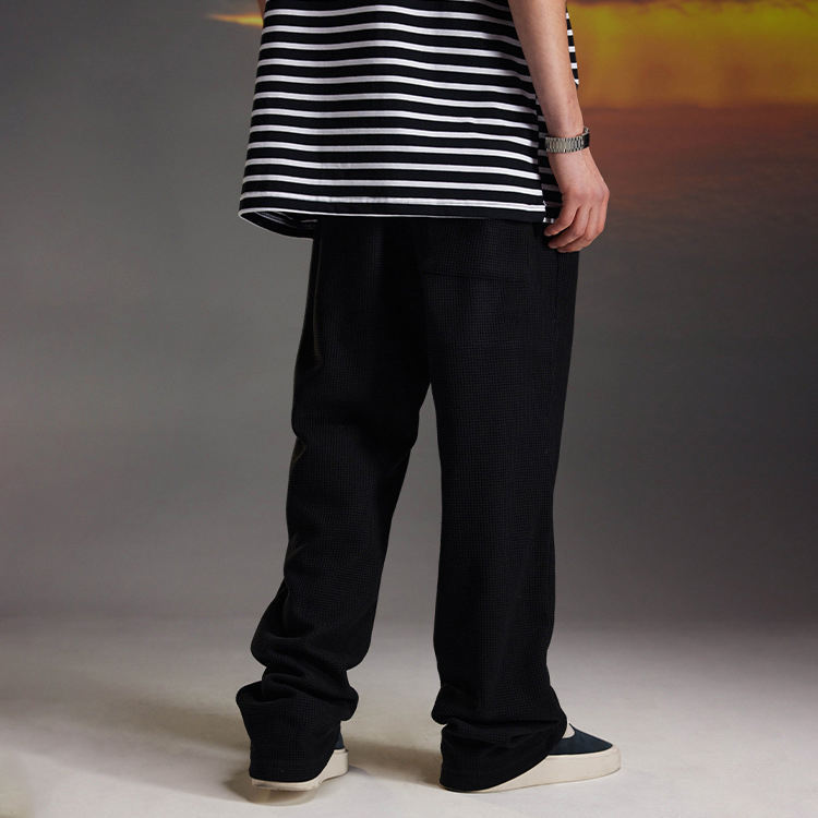 Fashion Plus Size Drawstring Wide Leg Trousers Retro Casual Custom Logo Straight Leg Jogger Pants Men,Shuliqi Apparel - Men's Clothing Wholesale Manufacturer,Fashion Plus Size Drawstring Wide Leg Trousers Retro Casual Custom Logo Straight Leg Jogger Pants Men