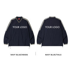 Custom Logo Vintage 100% Cotton Woven Striped V-Neck Raglan Sleeve Oversized Hoodie Sweatshirts Men,Shuliqi Apparel - Men's Clothing Wholesale Manufacturer,Custom Logo Vintage 100% Cotton Woven Striped V-Neck Raglan Sleeve Oversized Hoodie Sweatshirts Men