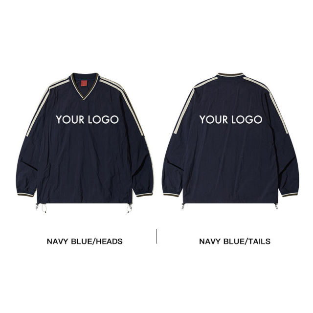 Custom Logo Vintage 100% Cotton Woven Striped V-Neck Raglan Sleeve Oversized Hoodie Sweatshirts Men,Shuliqi Apparel - Men's Clothing Wholesale Manufacturer,Custom Logo Vintage 100% Cotton Woven Striped V-Neck Raglan Sleeve Oversized Hoodie Sweatshirts Men