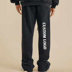 Vintage Jogger Trousers Straight Leg Sweat Pants Heavyweight Cotton Acid Washed Loose Flared Sweatpants,Shuliqi Apparel - Men's Clothing Wholesale Manufacturer,Vintage Jogger Trousers Straight Leg Sweat Pants Heavyweight Cotton Acid Washed Loose Flared Sweatpants