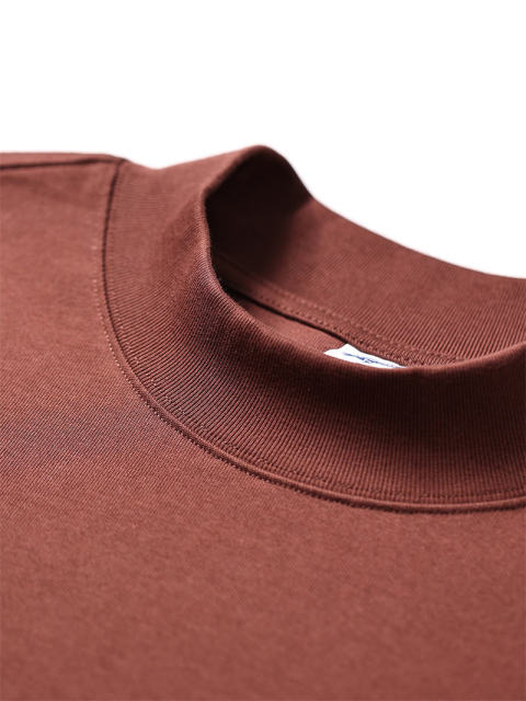 Hip Hop Streetwear Custom Logo High Quality Heavyweight Cotton Mock Neck T-Shirt Half High Neck Long Sleeve Oversized T Shirt,Shuliqi Apparel - Men's Clothing Wholesale Manufacturer,Hip Hop Streetwear Custom Logo High Quality Heavyweight Cotton Mock Neck T-Shirt Half High Neck Long Sleeve Oversized T Shirt