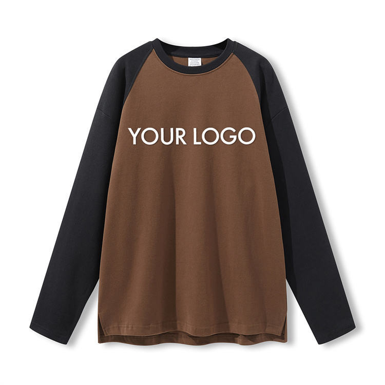 Wholesale Organic Cotton Long Sleeve Oversized T-Shirt Custom Logo Color Matching Raglan Sleeve Blank T-Shirts,Shuliqi Apparel - Men's Clothing Wholesale Manufacturer,Wholesale Organic Cotton Long Sleeve Oversized T-Shirt Custom Logo Color Matching Raglan Sleeve Blank T-Shirts