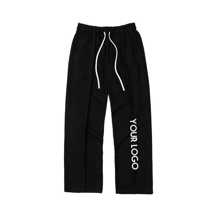 Fashion Plus Size Drawstring Wide Leg Trousers Retro Casual Custom Logo Straight Leg Jogger Pants Men,Shuliqi Apparel - Men's Clothing Wholesale Manufacturer,Fashion Plus Size Drawstring Wide Leg Trousers Retro Casual Custom Logo Straight Leg Jogger Pants Men