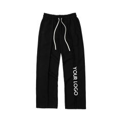 Fashion Plus Size Drawstring Wide Leg Trousers Retro Casual Custom Logo Straight Leg Jogger Pants Men,Shuliqi Apparel - Men's Clothing Wholesale Manufacturer,Fashion Plus Size Drawstring Wide Leg Trousers Retro Casual Custom Logo Straight Leg Jogger Pants Men
