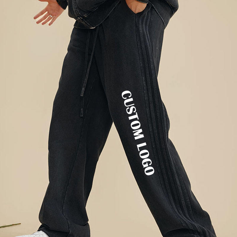 Vintage Jogger Trousers Straight Leg Sweat Pants Heavyweight Cotton Acid Washed Loose Flared Sweatpants,Shuliqi Apparel - Men's Clothing Wholesale Manufacturer,Vintage Jogger Trousers Straight Leg Sweat Pants Heavyweight Cotton Acid Washed Loose Flared Sweatpants