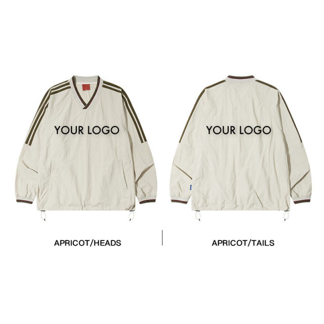 Custom Logo Vintage 100% Cotton Woven Striped V-Neck Raglan Sleeve Oversized Hoodie Sweatshirts Men,Shuliqi Apparel - Men's Clothing Wholesale Manufacturer,Custom Logo Vintage 100% Cotton Woven Striped V-Neck Raglan Sleeve Oversized Hoodie Sweatshirts Men