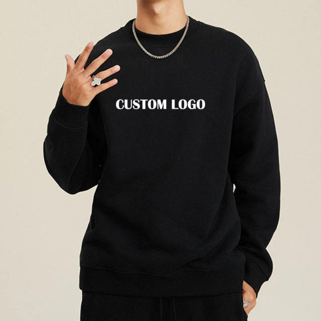 Fashion Logo Printing Thick Fleece Hoodies Custom Logo Drop Shoulder Heavy Weight Cotton Crewneck Sweatshirt For Men,Shuliqi Apparel - Men's Clothing Wholesale Manufacturer,Fashion Logo Printing Thick Fleece Hoodies Custom Logo Drop Shoulder Heavy Weight Cotton Crewneck Sweatshirt For Men