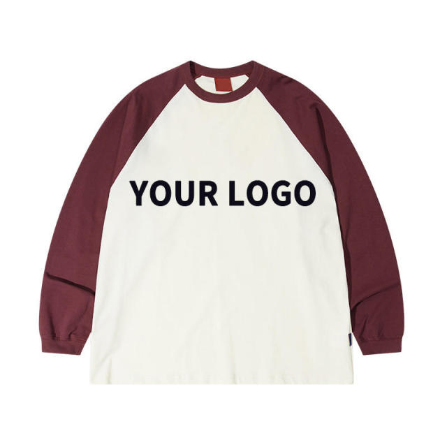 Custom Embroidered Logo Long Sleeve Men's T-Shirt 100% Cotton Sublimation Blank Raglan Sleeve T Shirts,Shuliqi Apparel - Men's Clothing Wholesale Manufacturer,Custom Embroidered Logo Long Sleeve Men's T-Shirt 100% Cotton Sublimation Blank Raglan Sleeve T Shirts