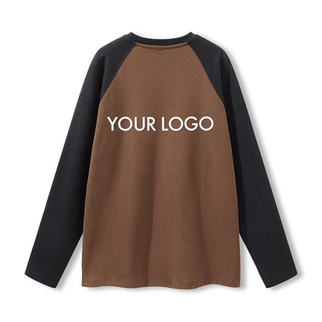 Wholesale Organic Cotton Long Sleeve Oversized T-Shirt Custom Logo Color Matching Raglan Sleeve Blank T-Shirts,Shuliqi Apparel - Men's Clothing Wholesale Manufacturer,Wholesale Organic Cotton Long Sleeve Oversized T-Shirt Custom Logo Color Matching Raglan Sleeve Blank T-Shirts