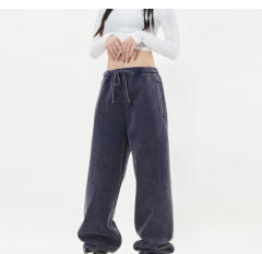 Wholesale Loose Jogger Wide Leg Casual Pants Custom Heavyweight Cotton Y2K Vintage Washed Sweatpants For Women,Shuliqi Apparel - Men's Clothing Wholesale Manufacturer,Wholesale Loose Jogger Wide Leg Casual Pants Custom Heavyweight Cotton Y2K Vintage Washed Sweatpants For Women
