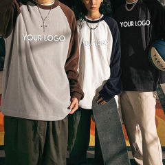 Autumn/Winter Cotton Fleece Loose Couple Raglan Sleeve Pullover Coat Custom Letter Embroidered Logo Corduroy Sweatshirt For Men,Shuliqi Apparel - Men's Clothing Wholesale Manufacturer,Autumn/Winter Cotton Fleece Loose Couple Raglan Sleeve Pullover Coat Custom Letter Embroidered Logo Corduroy Sweatshirt For Men