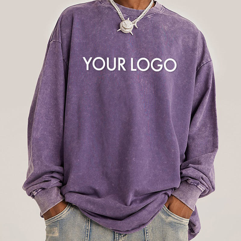 High Quality Puff Print Pullover Raw Hem Hoodies Unisex Custom Acid Wash Cut Edge Crew Neck Blank Oversized Sweatshirt,Shuliqi Apparel - Men's Clothing Wholesale Manufacturer,High Quality Puff Print Pullover Raw Hem Hoodies Unisex Custom Acid Wash Cut Edge Crew Neck Blank Oversized Sweatshirt