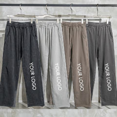 Wholesale Cotton Men's Joggers Straight Leg Sweat Pants Blank Acid Wash Custom Puff Print Flare Sweatpants For Men,Shuliqi Apparel - Men's Clothing Wholesale Manufacturer,Wholesale Cotton Men's Joggers Straight Leg Sweat Pants Blank Acid Wash Custom Puff Print Flare Sweatpants For Men