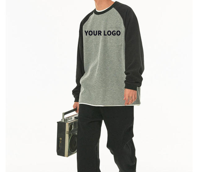 Premium 100% Cotton T-Shirt Custom Embroidered Logo Design Long Sleeve Waffle Fabric Raglan Sleeve T Shirt For Men,Shuliqi Apparel - Men's Clothing Wholesale Manufacturer,Premium 100% Cotton T-Shirt Custom Embroidered Logo Design Long Sleeve Waffle Fabric Raglan Sleeve T Shirt For Men