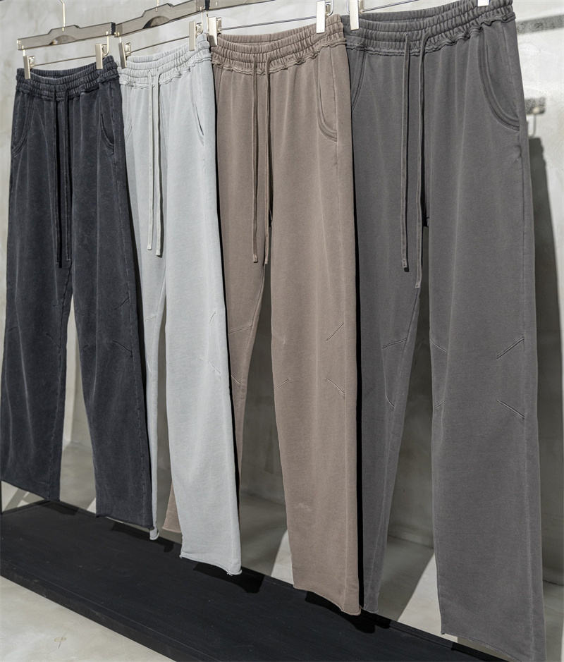 Wholesale Cotton Men's Joggers Straight Leg Sweat Pants Blank Acid Wash Custom Puff Print Flare Sweatpants For Men,Shuliqi Apparel - Men's Clothing Wholesale Manufacturer,Wholesale Cotton Men's Joggers Straight Leg Sweat Pants Blank Acid Wash Custom Puff Print Flare Sweatpants For Men