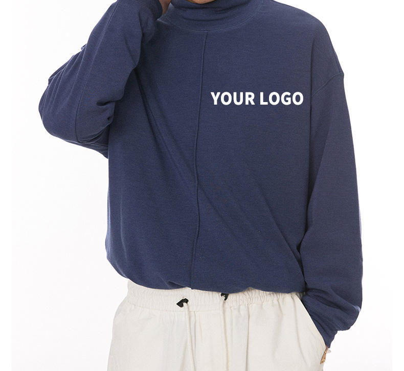 OEM Custom Logo Loose Casual Unisex Heavy Tshirt Mock Neck Long Sleeve Oversized Blank T Shirt,Shuliqi Apparel - Men's Clothing Wholesale Manufacturer,OEM Custom Logo Loose Casual Unisex Heavy Tshirt Mock Neck Long Sleeve Oversized Blank T Shirt