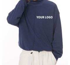 OEM Custom Logo Loose Casual Unisex Heavy Tshirt Mock Neck Long Sleeve Oversized Blank T Shirt,Shuliqi Apparel - Men's Clothing Wholesale Manufacturer,OEM Custom Logo Loose Casual Unisex Heavy Tshirt Mock Neck Long Sleeve Oversized Blank T Shirt