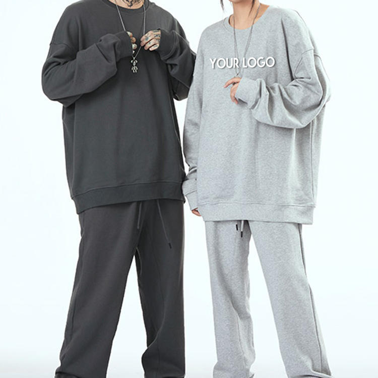 Heavyweight Tracksuit Oversize Sweatshirt And Jogging Pants Set Custom French Terry Cotton Sweatsuit Unisex,Shuliqi Apparel - Men's Clothing Wholesale Manufacturer,Heavyweight Tracksuit Oversize Sweatshirt And Jogging Pants Set Custom French Terry Cotton Sweatsuit Unisex