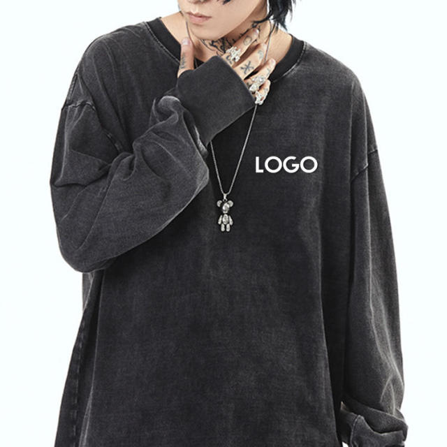 Wholesale Drop Shoulder Oversized Pullover Men Streetwear Wash Hoodies Vintage Wash Crewneck Sweatshirt,Shuliqi Apparel - Men's Clothing Wholesale Manufacturer,Wholesale Drop Shoulder Oversized Pullover Men Streetwear Wash Hoodies Vintage Wash Crewneck Sweatshirt
