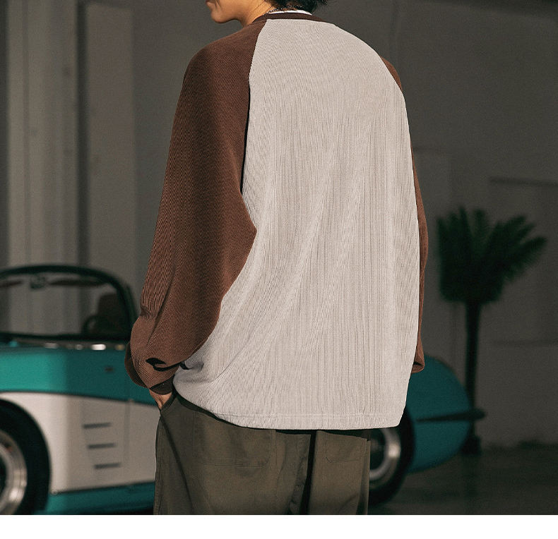 Autumn/Winter Cotton Fleece Loose Couple Raglan Sleeve Pullover Coat Custom Letter Embroidered Logo Corduroy Sweatshirt For Men,Shuliqi Apparel - Men's Clothing Wholesale Manufacturer,Autumn/Winter Cotton Fleece Loose Couple Raglan Sleeve Pullover Coat Custom Letter Embroidered Logo Corduroy Sweatshirt For Men