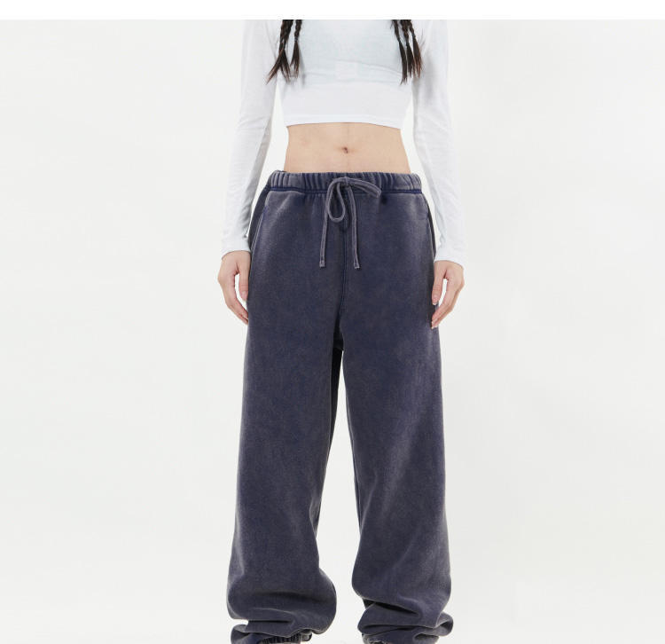 Wholesale Loose Jogger Wide Leg Casual Pants Custom Heavyweight Cotton Y2K Vintage Washed Sweatpants For Women,Shuliqi Apparel - Men's Clothing Wholesale Manufacturer,Wholesale Loose Jogger Wide Leg Casual Pants Custom Heavyweight Cotton Y2K Vintage Washed Sweatpants For Women
