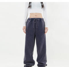 Wholesale Loose Jogger Wide Leg Casual Pants Custom Heavyweight Cotton Y2K Vintage Washed Sweatpants For Women,Shuliqi Apparel - Men's Clothing Wholesale Manufacturer,Wholesale Loose Jogger Wide Leg Casual Pants Custom Heavyweight Cotton Y2K Vintage Washed Sweatpants For Women