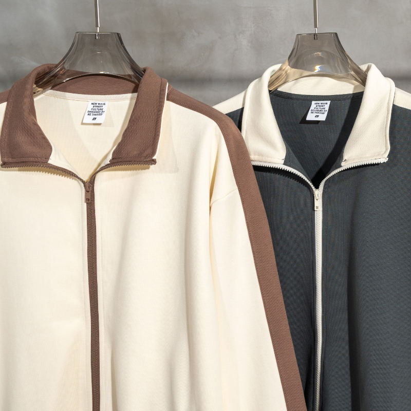 OEM Custom Embroidery Logo Unisex Blank Plain Zip Up Hoodie Side Striped Contrast 420G Cotton Sports Jacket,Shuliqi Apparel - Men's Clothing Wholesale Manufacturer,OEM Custom Embroidery Logo Unisex Blank Plain Zip Up Hoodie Side Striped Contrast 420G Cotton Sports Jacket