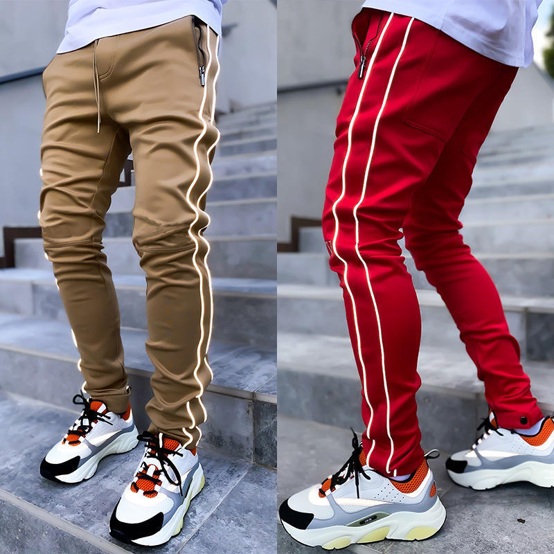 Hip Hop Streetwear Joggers Sweatpants Custom Logo Casual Sports Reflective Trousers Mens Cargo Pants,Shuliqi Apparel - Men's Clothing Wholesale Manufacturer,Hip Hop Streetwear Joggers Sweatpants Custom Logo Casual Sports Reflective Trousers Mens Cargo Pants