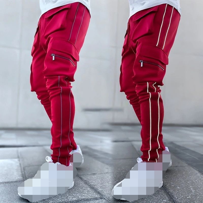 Hip Hop Streetwear Joggers Sweatpants Custom Logo Casual Sports Reflective Trousers Mens Cargo Pants,Shuliqi Apparel - Men's Clothing Wholesale Manufacturer,Hip Hop Streetwear Joggers Sweatpants Custom Logo Casual Sports Reflective Trousers Mens Cargo Pants