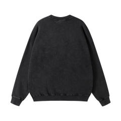 Embroidered Logo Heavy Weight French Terry Cotton Vintage Washed Crewneck Drop Shoulder Oversize Sweatshirt,Shuliqi Apparel - Men's Clothing Wholesale Manufacturer,Embroidered Logo Heavy Weight French Terry Cotton Vintage Washed Crewneck Drop Shoulder Oversize Sweatshirt