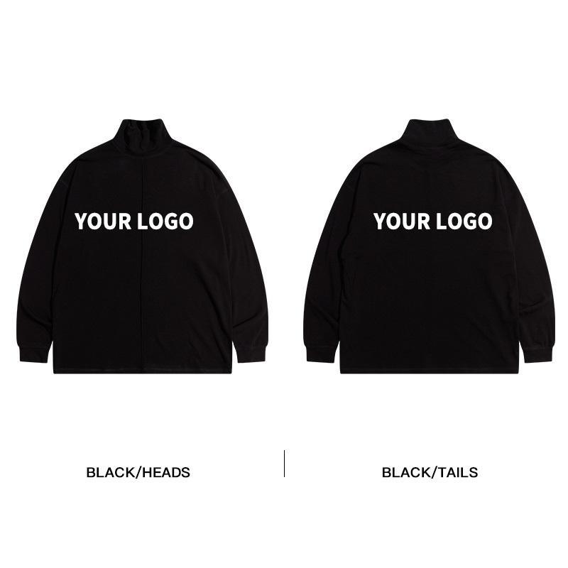 OEM Custom Logo Loose Casual Unisex Heavy Tshirt Mock Neck Long Sleeve Oversized Blank T Shirt,Shuliqi Apparel - Men's Clothing Wholesale Manufacturer,OEM Custom Logo Loose Casual Unisex Heavy Tshirt Mock Neck Long Sleeve Oversized Blank T Shirt