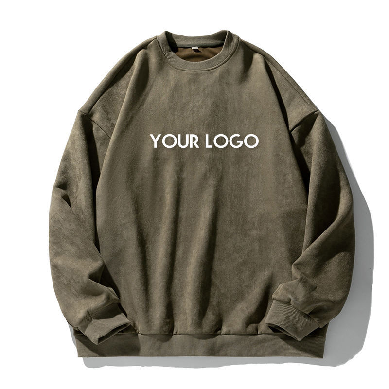 Autumn Winter Retro 3D Embossed Logo Crew Neck Drop Shoulder Men's Hip Hop Sweatshirt Heavyweight Suede Oversized Sweatshirt,Shuliqi Apparel - Men's Clothing Wholesale Manufacturer,Autumn Winter Retro 3D Embossed Logo Crew Neck Drop Shoulder Men's Hip Hop Sweatshirt Heavyweight Suede Oversized Sweatshirt