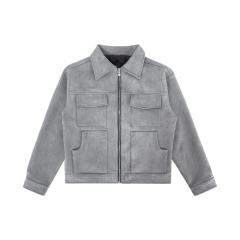 Oem Clothing Winter Autumn Custom Logo Suede Jacket Men High Street Multi-Pocket Loose Zipper Casual Men'S Solid Color Jacket,Shuliqi Apparel - Men's Clothing Wholesale Manufacturer,Oem Clothing Winter Autumn Custom Logo Suede Jacket Men High Street Multi-Pocket Loose Zipper Casual Men'S Solid Color Jacket